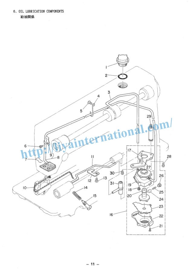 Juki ddl 5530 parts list single needle lockstitch sewing machine