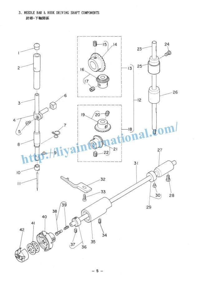 Juki ddl 5530 parts list single needle lockstitch sewing machine