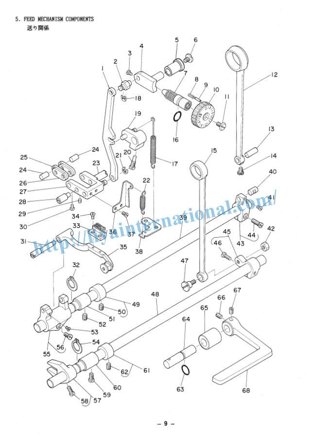 Juki ddl 5550 parts list