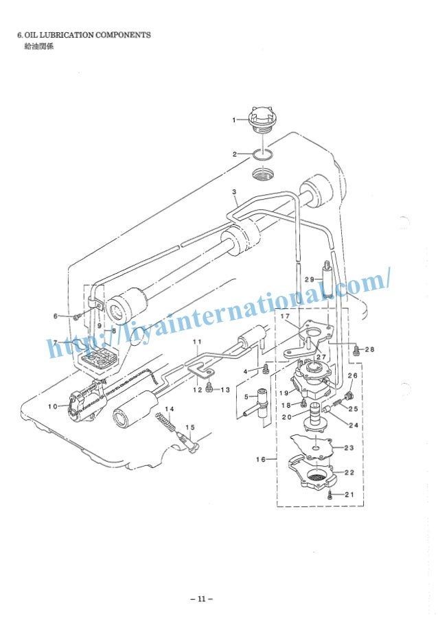 Juki ddl 8500 series, parts list