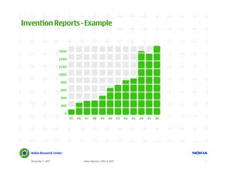 Invention Reports - Example




   November 7, 2007   Jukka Saarinen | NRC © 2007   17
 
