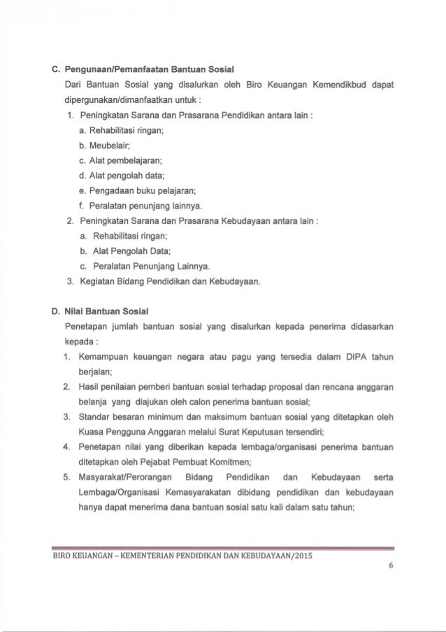 Juknis Bansos 2015