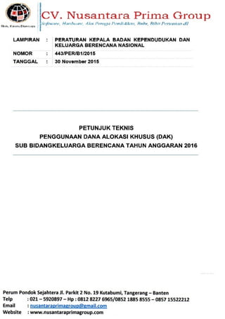 JUKNIS BKKBN