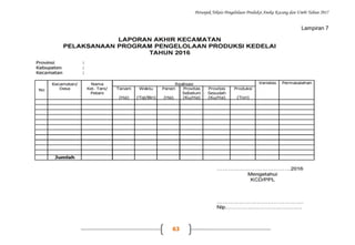 Petunjuk Teknis Pengelolaan Produksi Aneka Kacang dan Umbi Tahun 2017
63
Lampiran 7
 