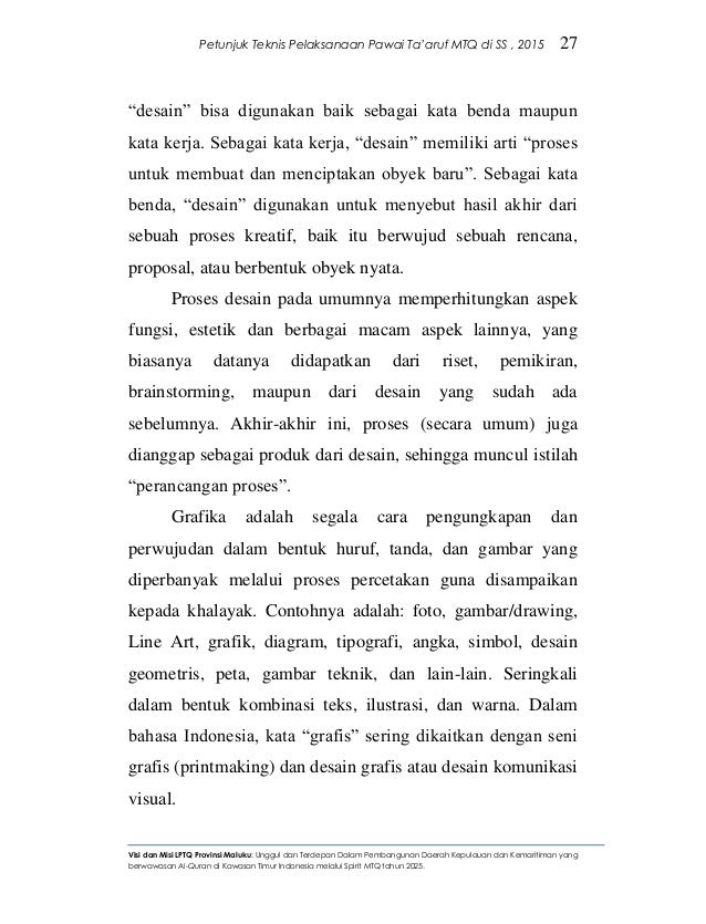 Juknis Pawai Taaruf 2015