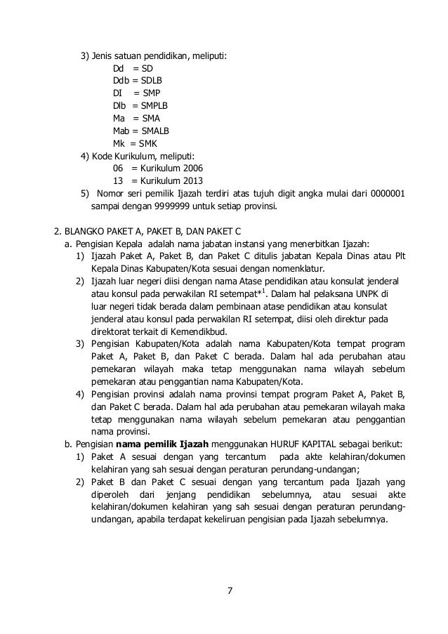 Juknis penulisan ijazah sd smp-sma-smk-2016 by-lindu$