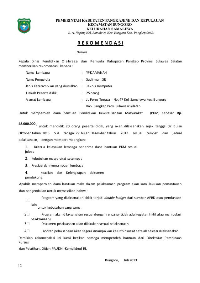Contoh Proposal Program Bantuan Sosial PKM Contoh Proposal Program Bantuan Sosial PKM
