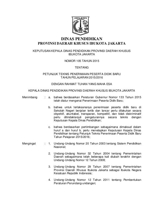 Kop Surat Dinas Pendidikan Provinsi Dki Jakarta Contoh Kop Surat