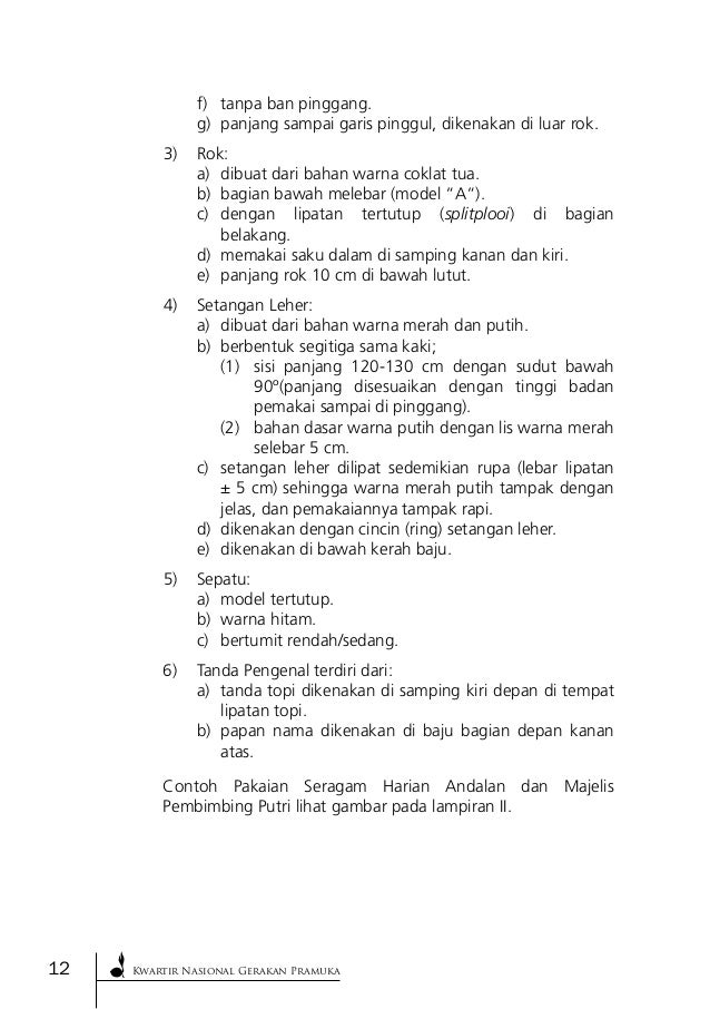 Jukran Pakaian Seragam Pramuka 2012