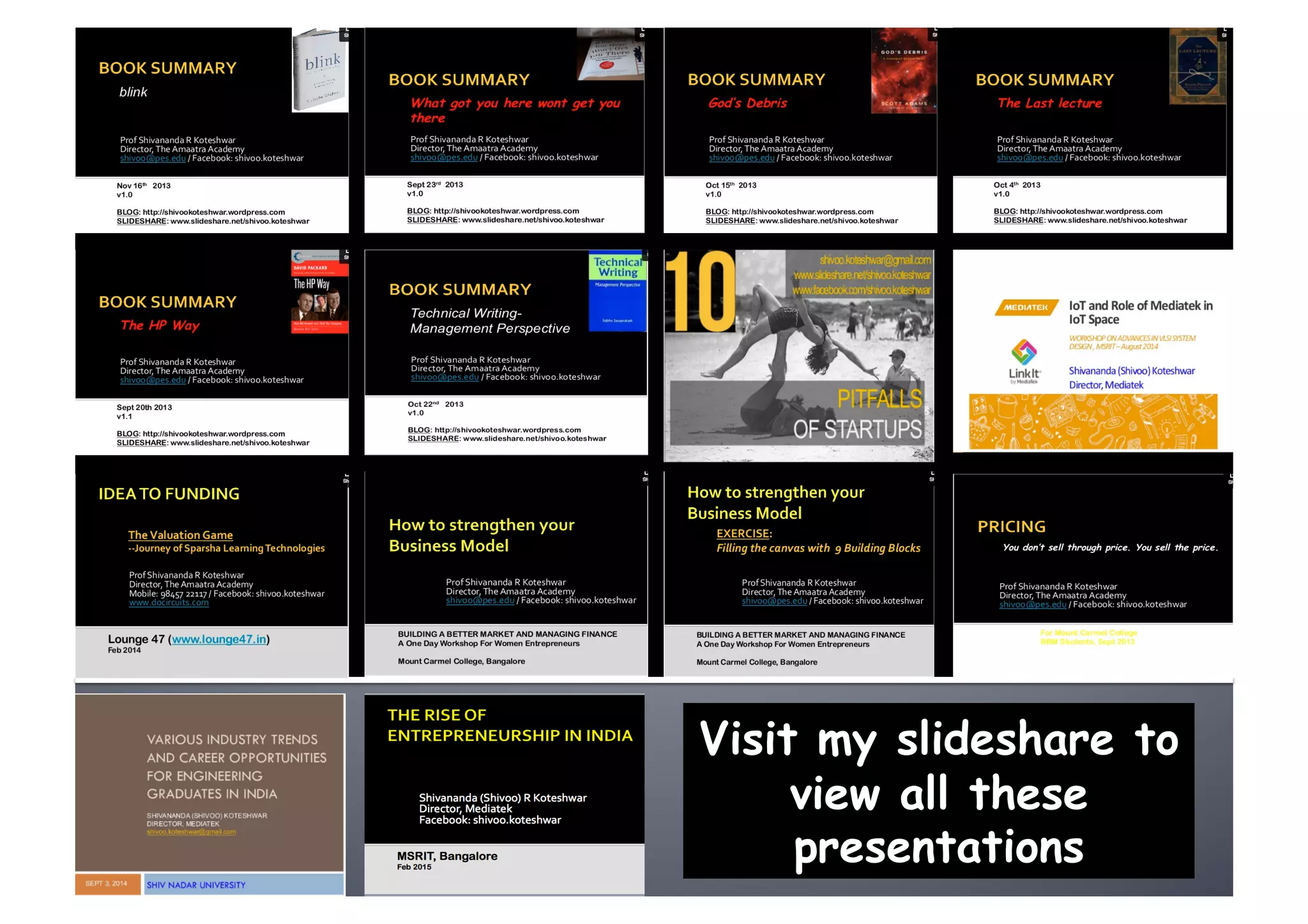 Visit my slideshare to
view all these
presentations
 