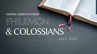 Philemon Truth and Love | PPTX