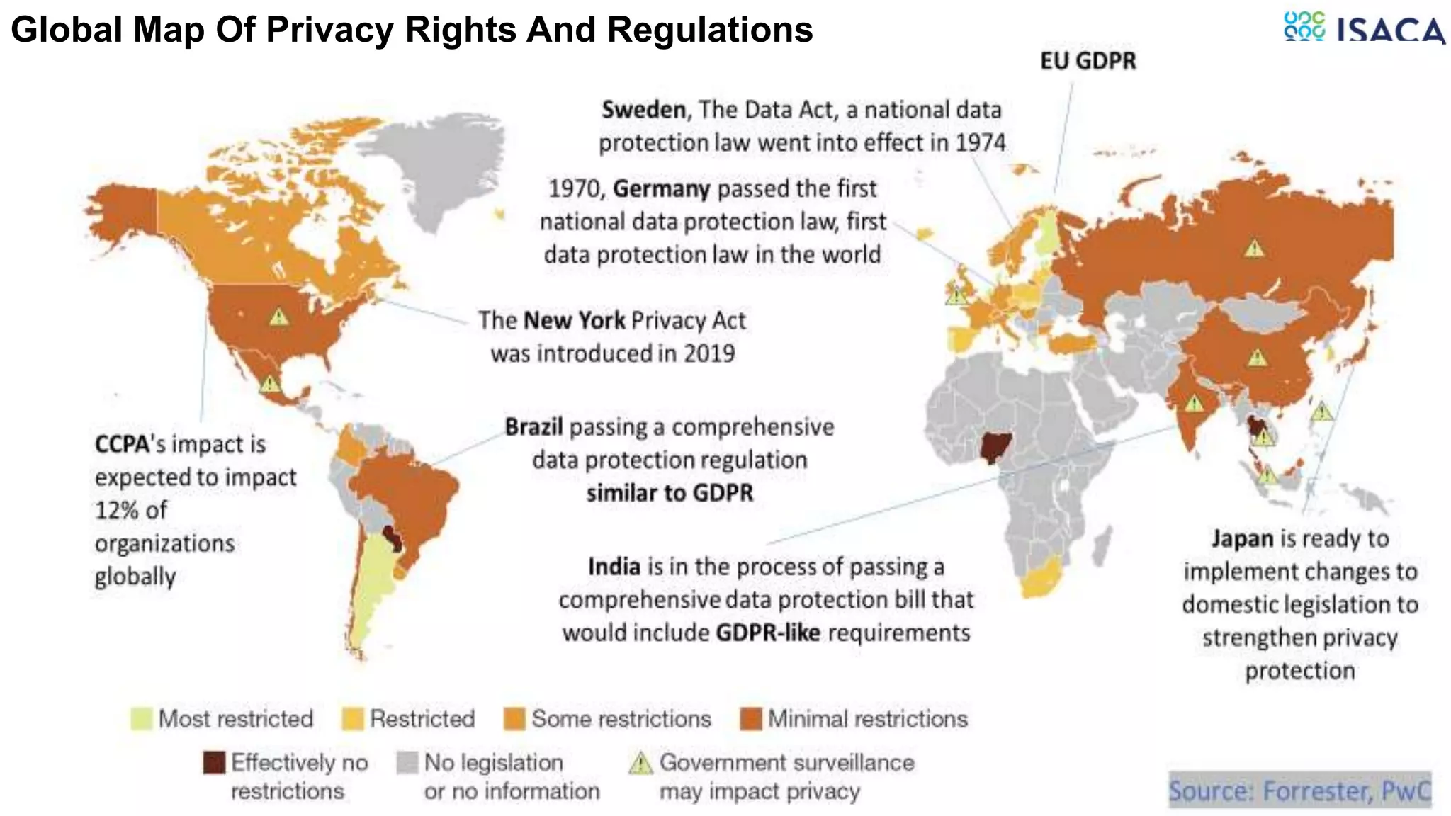 8
Global Map Of Privacy Rights And Regulations
 