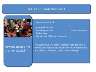  Peoples of the local area and Australia.