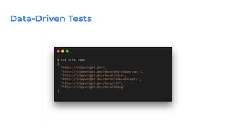 Data-Driven Tests
 