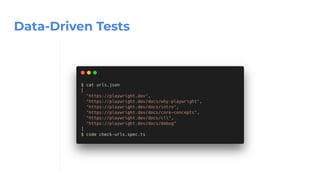 Data-Driven Tests
 