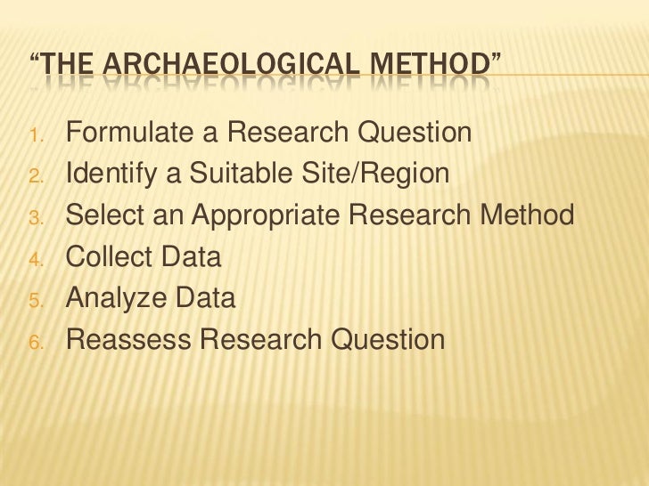 Introduction to Archaeology