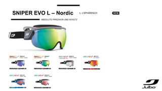 SNIPER EVO L – Nordic
ABSOLUTE PRÄZISION UND SCHUTZ
L -| SPHÄRISCH
 