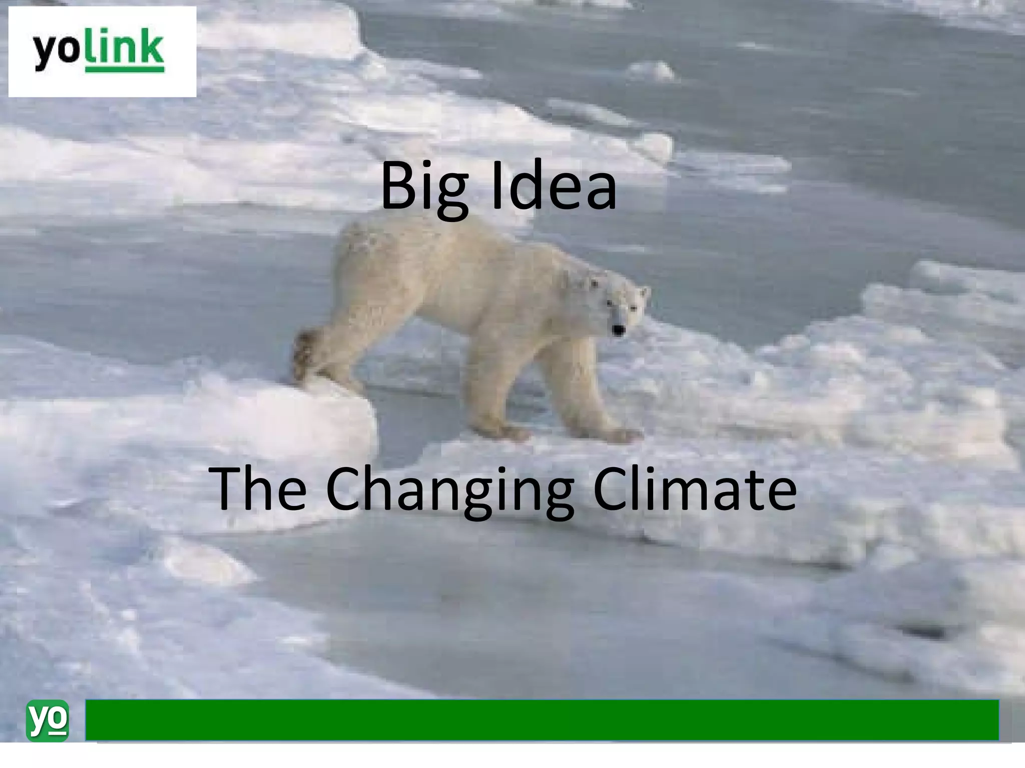 The Changing Climate Big Idea 