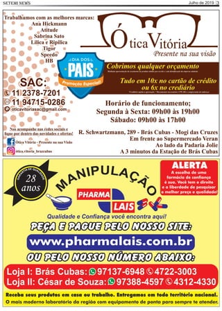 Julho de 2019 3SETEMI NEWS
 