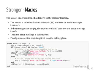 Julia - Easier, Better, Faster, Stronger
