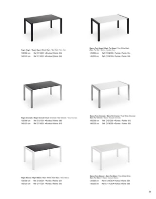 Ref: C119C01 • Puntos / Points: 524 
Ref: C116C01 • Puntos / Points: 545 
120/200 cm 
140/220 cm 
Blanco Puro-Negro / Blanc Pur-Negre / Pure White-Black 
Blanc Pur-Noir / Bianco Assoluto-Nero 
Ref: C119C05 • Puntos / Points: 554 
Ref: C116C05 • Puntos / Points: 595 
120/200 cm 
140/220 cm 
Ref: C121C05 • Puntos 120/200 cm / Points: 615 
140/220 cm Ref: C118C05 • Puntos / Points: 655 
Negro-Cromado / Negre-Cromat / Black-Chromed / Noir-Chromé / Nero-Cromato 
120/200 cm Ref: C120C01 • Puntos / Points: 524 
140/220 cm Ref: C117C01 • Puntos / Points: 545 
120/200 cm Ref: C120C05 • Puntos / Points: 554 
140/220 cm Ref: C117C05 • Puntos / Points: 595 
Negro-Negro / Negre-Negre / Black-Black / Noir-Noir / Nero-Nero 
120/200 cm Ref: C121C01 • Puntos / Points: 585 
140/220 cm Ref: C118C01 • Puntos / Points: 610 
Negro-Blanco / Negre-Blanc / Black-White / Noir-Blanc / Nero-Bianco 
Blanco Puro-Cromado / Blanc Pur-Cromat / Pure White-Chromed 
Blanc Pur-Chromé / Bianco Assoluto-Cromato 
Blanco Puro-Blanco / Blanc Pur-Blanc / Pure White-White 
Blanc Pur-Blanc / Bianco Assoluto-Bianco 
25 
 