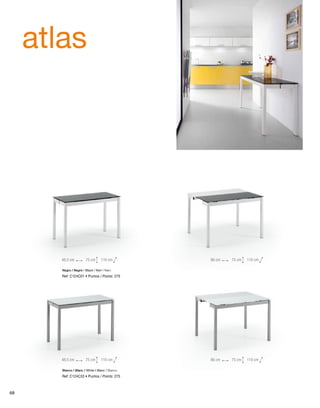 atlas 
48,5 cm 75 cm 110 cm 
Negro / Negre / Black / Noir / Nero 
Ref: C124C01 • Puntos / Points: 275 
48,5 cm 75 cm 110 cm 
Blanco / Blanc / White / Blanc / Bianco 
Ref: C124C33 • Puntos / Points: 275 
86 cm 75 cm 110 cm 
86 cm 75 cm 110 cm 
68 
 