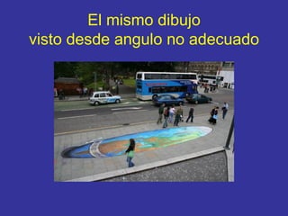 El mismo dibujo visto desde angulo no adecuado 