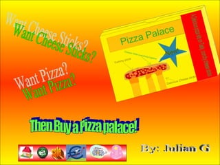 Want Pizza? Want Cheese Sticks? Then Buy a Pizza palace! By: Julian G sale 