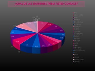 ¿CUAL DE LAS SIGUIENTES TRIBUS USTED CONOCE?
 