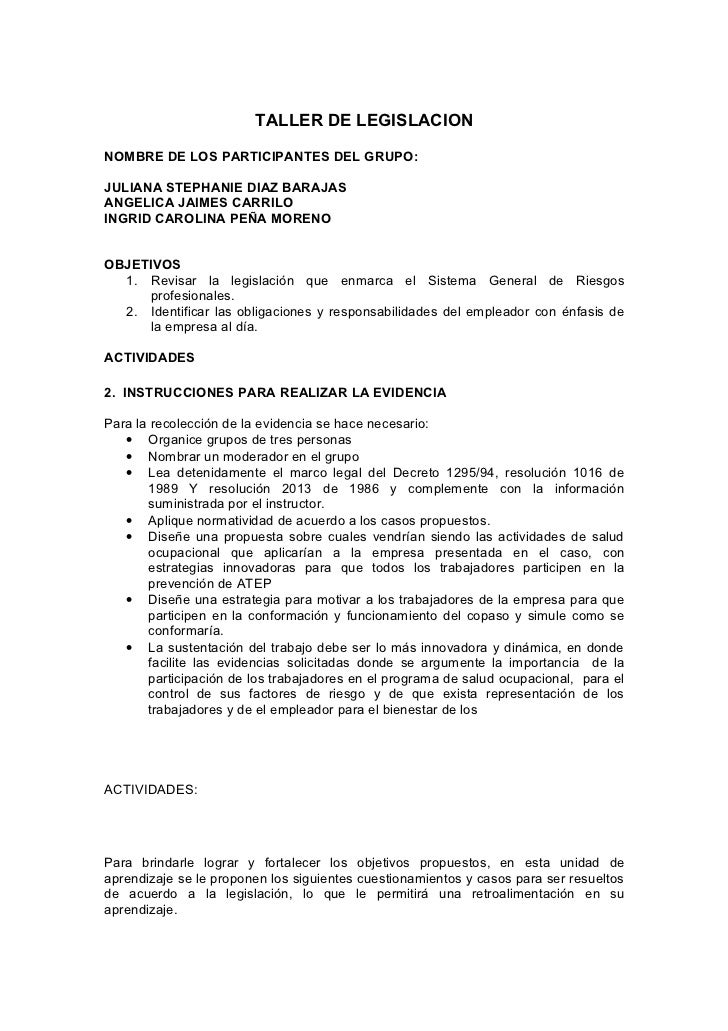 Juliana Taller De Legislacion