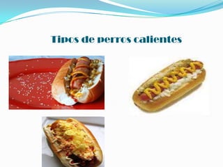Tipos de perros calientes
