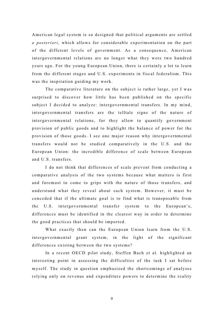 Oates an essay on fiscal federalism