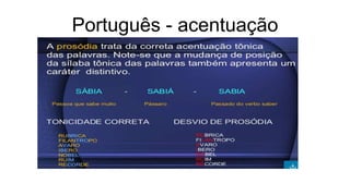 Português - acentuação
 