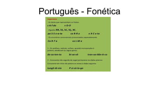 Português - Fonética
 