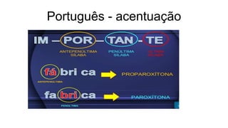 Português - acentuação
 