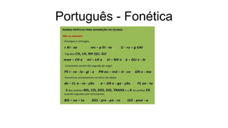 Português - Fonética
 