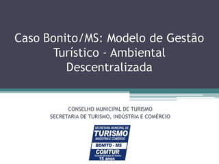 CONSELHO MUNICIPAL DE TURISMO
SECRETARIA DE TURISMO, INDÚSTRIA E COMÉRCIO
 