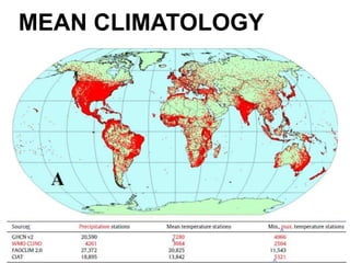 MEAN CLIMATOLOGY
 