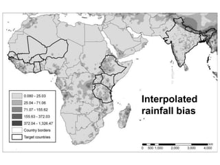 Interpolated
rainfall bias
 