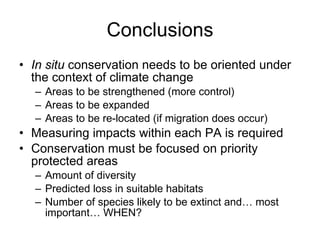 Julian R - Evaluating the impact of climate change on global plant biodiversity