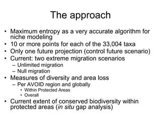 Julian R - Evaluating the impact of climate change on global plant biodiversity