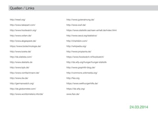 http://reset.org/
http://www.takepart.com/
http://www.foodwatch.org/
http://www.oxfam.de/
http://www.abgespeist.de/
https://www.biotechnologie.de/
http://www.boelw.de/
http://de.statista.com/
http://www.destatis.de
http://www.bpb.de/
http://www.vomfachmann.de/
http://www.dw.de/
http://germanwatch.org/
http://de.globometer.com/
http://www.worldometers.info/de/
Quellen / Links
24.03.2014
http://www.gutenahrung.de/
http://www.wwf.de/
https://www.statistik.sachsen-anhalt.de/index.html
http://www.oecd.org/statistics/
http://chartsbin.com/
http://wikipedia.org/
http://www.proplanta.de/
https://www.foodwatch.nl/foodwatch/
http://de.wfp.org/hunger/hunger-statistik
http://www.graphitti-blog.de/
http://commons.wikimedia.org/
http://fao.org
https://www.welthungerhilfe.de/
https://de.wfp.org/
www.fian.de/
 