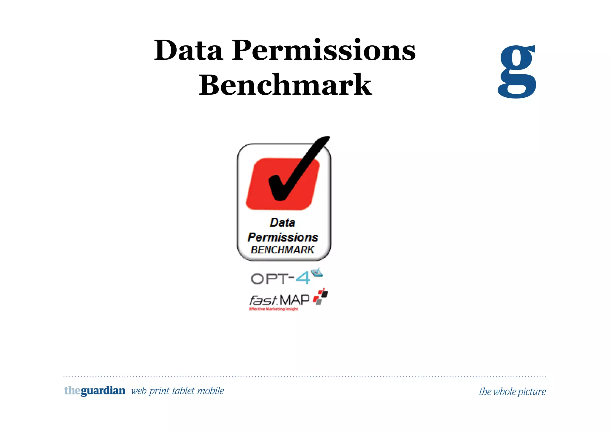 Data Permissions
Benchmark
 