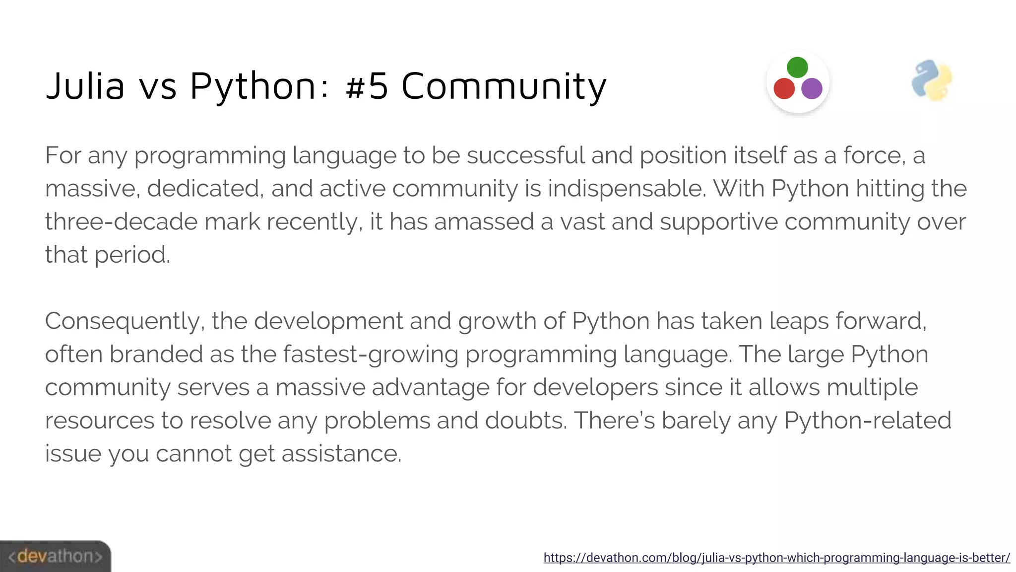 Julia vs Python 2020 | PPTX