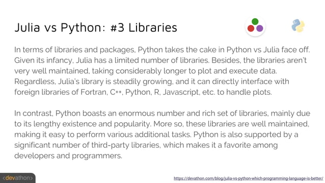 Julia vs Python 2020 | PPTX