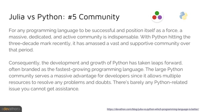 Julia vs Python 2020 | PPTX