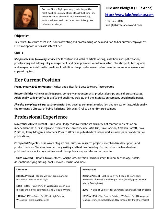 Resume with published articles