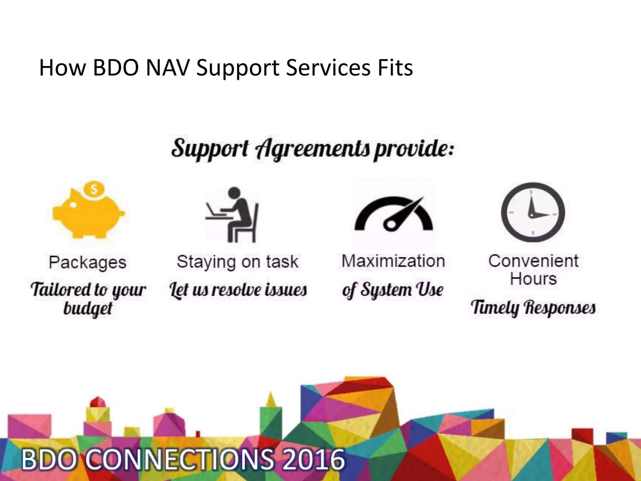 How BDO NAV Support Services Fits
 