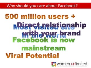 Why should you care about Facebook?
 