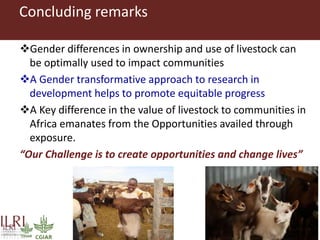 Integrating socio-economic attributes of rural communities in small ruminant improvement programs in sub-Saharan Africa